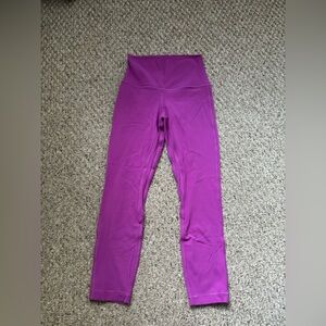 size 2 capri lululemon purple pants